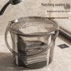 ZISIZ Portable Thickened Plastic Water Bucket