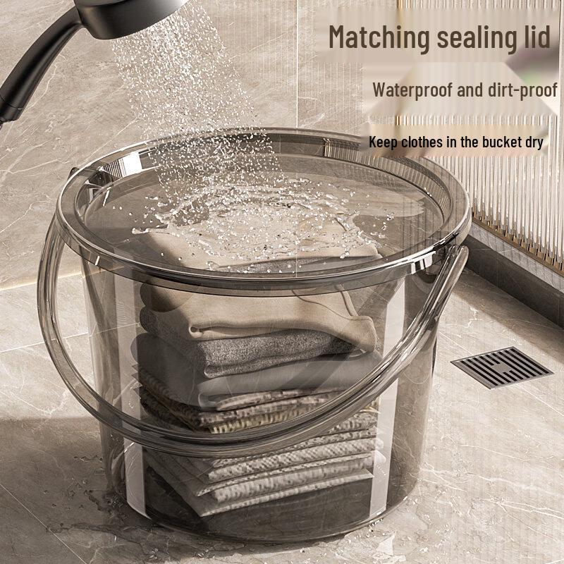 ZISIZ Portable Thickened Plastic Water Bucket