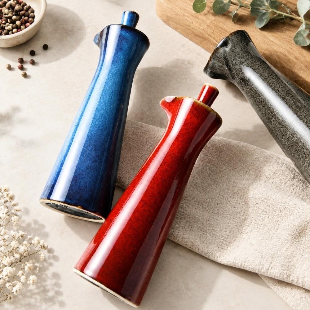 Keramik-Ölflasche Retro-Gewürzglas Küchengerät Essigtopf Küche