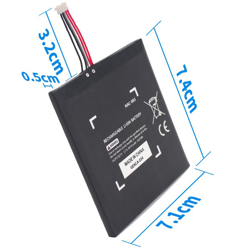 OSTENT 4310mAh 3.7V HAC-003 Rechargeable Battery for Nintendo Switch Game Console Replacement Battery with Repair Tool Kit