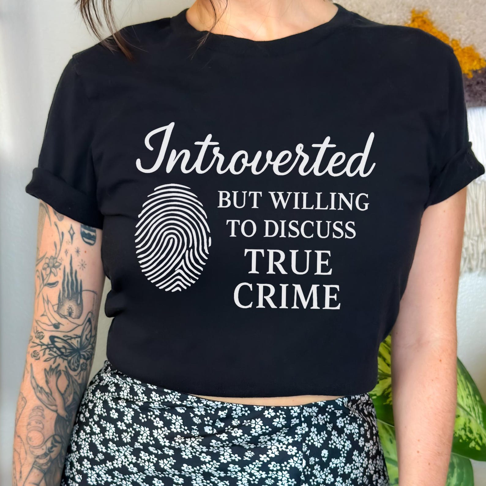Футболка для интроверта про true crime: Смешная футболка для подкаста о криминалистике 2XL