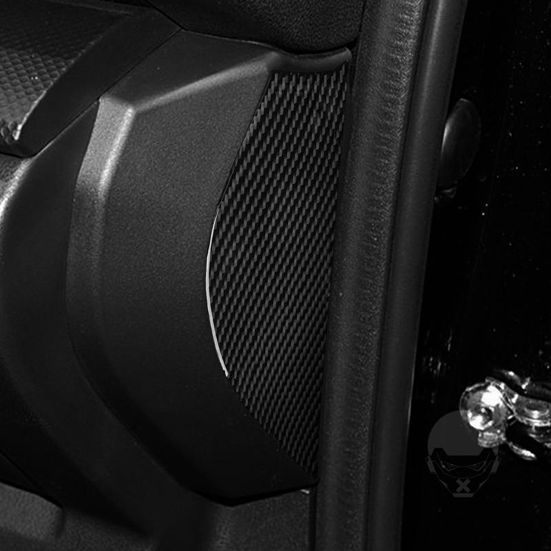 Real Carbon Fiber Car Accessories Dashboard Side Panel Cover Soft Sticker For Subaru Forester SK 2024
