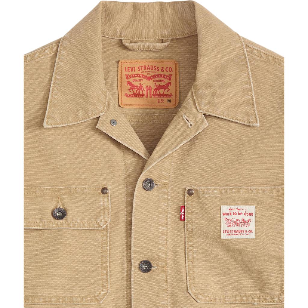 Kurtka Męska Levis Vintage Luźna Prosta Wygodna Kołnierzyk na Punkt Długi Rękaw A4820-0023