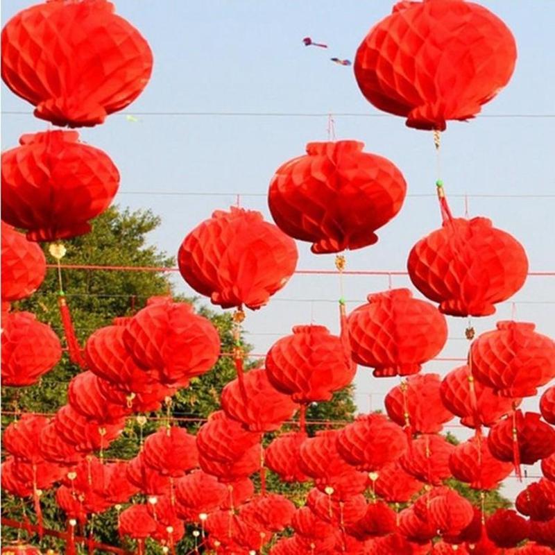 Chinese New Year Red Lantern 2025 New Year Home Decoration Spring Festival Lanterns Pendant Outdoor Home Decor Ornament