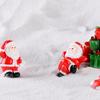 1Pc Christmas Santa Snowman Train Mini Figurine DIY Fairy Landscape Decoration
