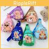 Capybara Cartoon Print Kids Single Shoulder Crossbody Chest Bag Gift Fashion