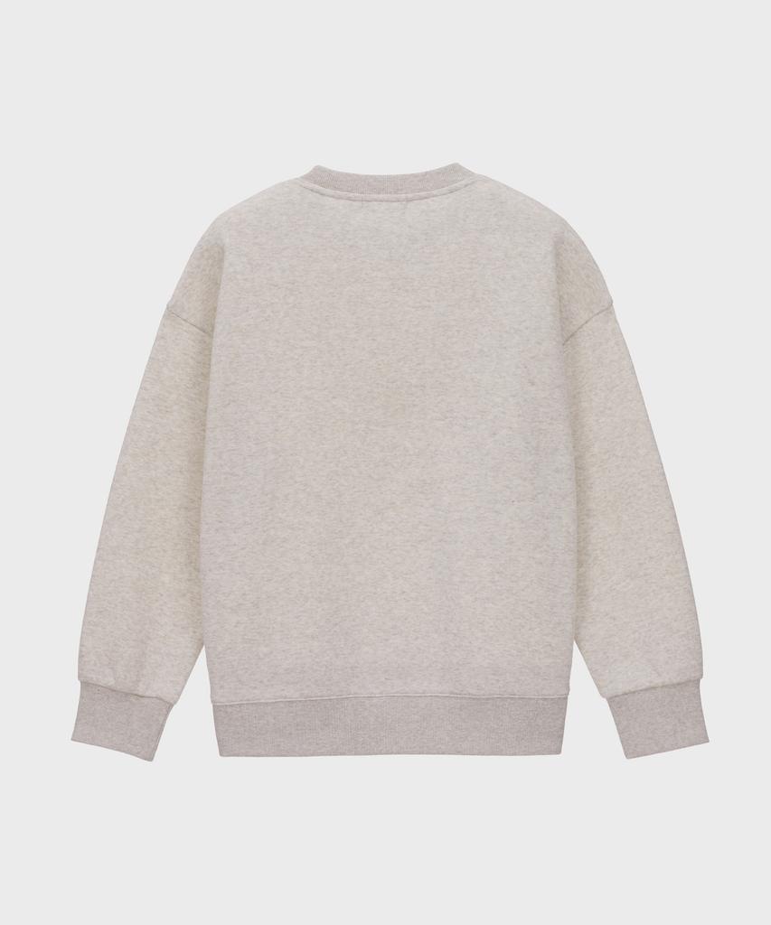 BASIC HOUSE Women'S Graphic Brushed Sweatshirt Oatmeal Lwts7251