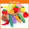 Plüsch-Fruchtspielzeug-Set mit weicher PP-Baumwolle für Kinder Rollenspiele und Lernspiele