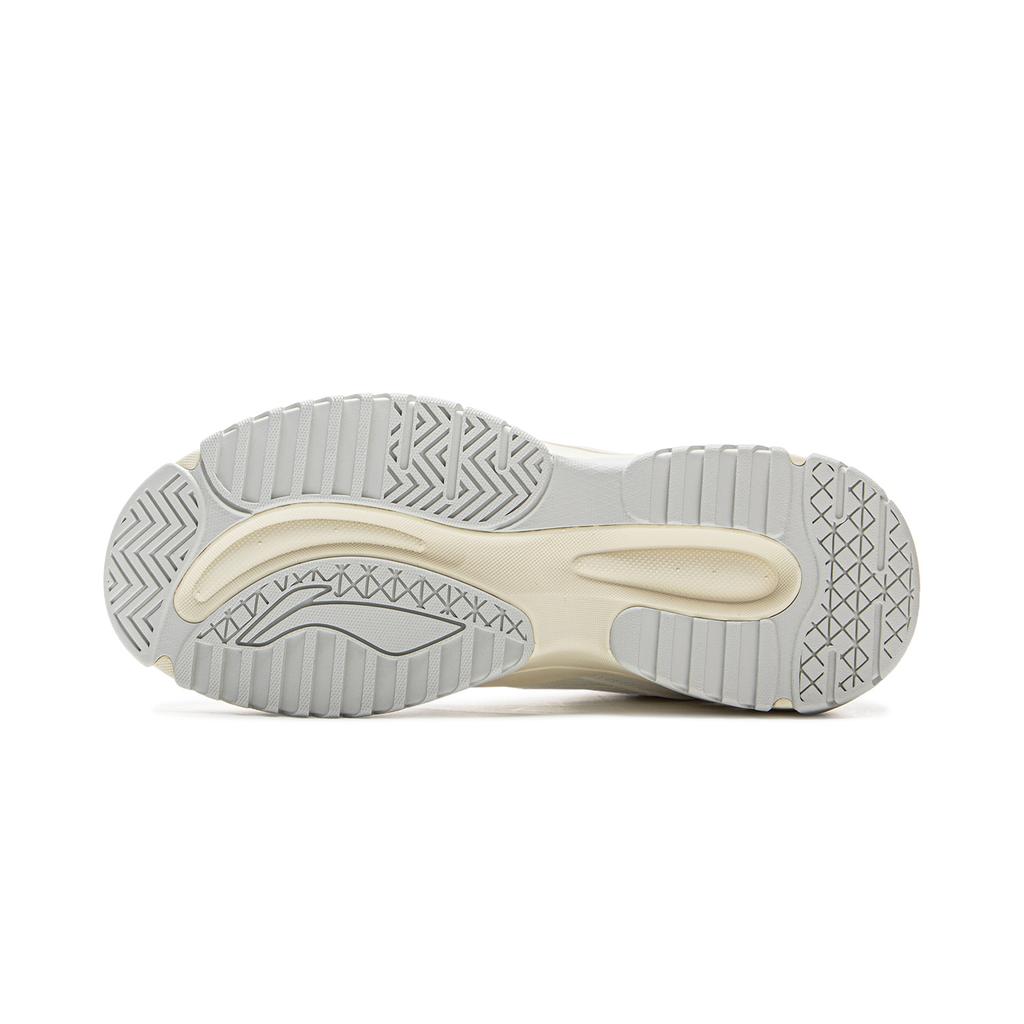 New LiNing Tianji 3 Slip-Resistant Cushioning Wear-Resistant Lightweight Low-Top Skateboard Shoes Women's Champagne White AGCV086-1