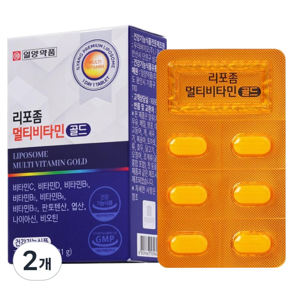 Ilyang Pharmaceutical Liposome Multivitamin Gold - Liposome Formulation Technology, Comprehensive Vitamin, 2 pcs, 30 Tablets