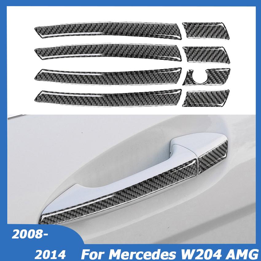 

Для Mercedes Benz W204 C-Class C200 C300 C350 C63 AMG 2008-2014 внешняя дверная ручка, накладка, наклейка, панель автомобиля
