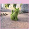 Resin Sitting Posture Cat Dog Home Decor Figurine For Garden And Photography Enthusiasts