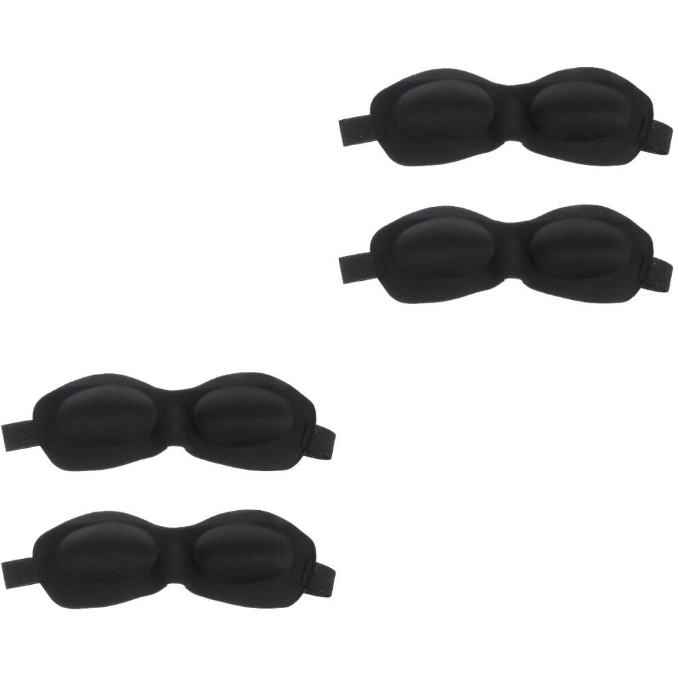 4Stk Schlafmaske Verdunkelnd Elastisch Komfortabel Für Schlaf