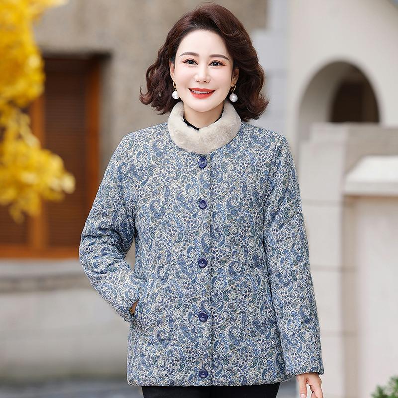 

Зимняя бархатная утолщенная теплая куртка с хлопковой набивкой, жена, куртка с хлопковой набивкой, зимняя куртка с хлопковой набивкой со старым меховым воротником 5XL [recommended 150-80kg] синий