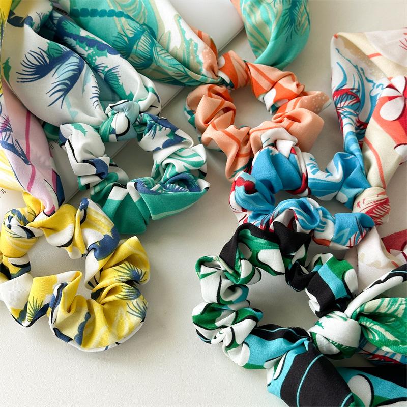 Long Ribbon Decorative Hair Tie for Women Seasonal Elegant Accessory Quality Elastic Hair Ring