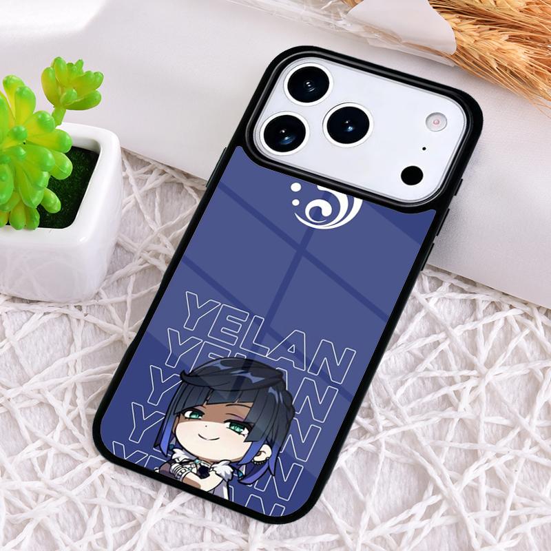 Genshin Impact Yelan Phone Case for iPhone 17 Air 16 15 11 12 14 13 Pro Max Shockproof Cover
