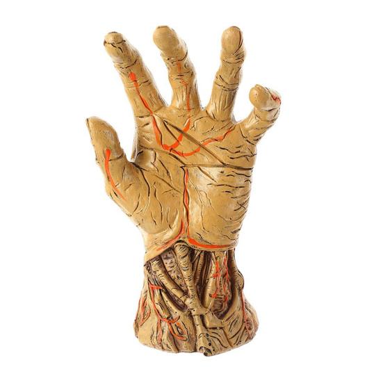 Zombie Hand Statue Keys Organizer Jewelry Holder Palm Resin Figurine Sculpture Halloween Home Office Desktop Ornament