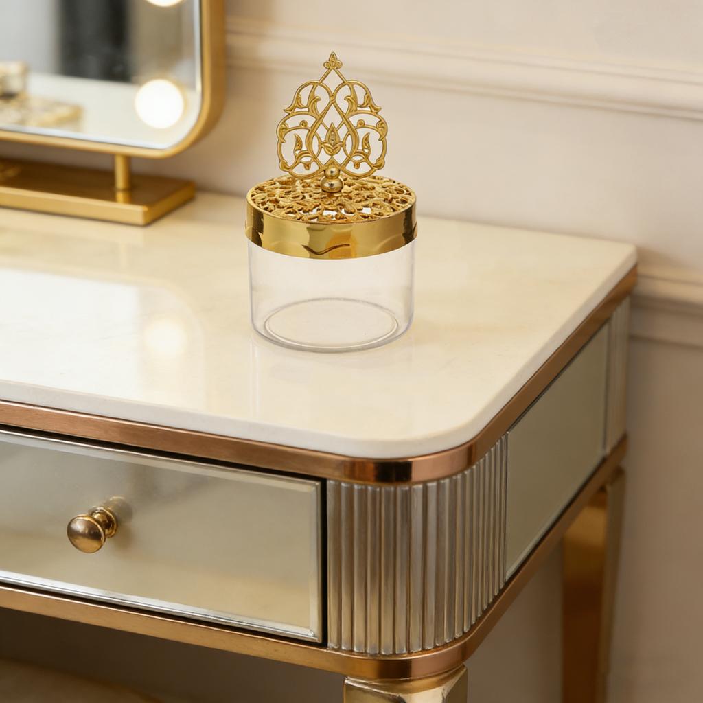 Golden Candy Box Middle East Arab Wedding Party Round Gift Box For Festival Celebration