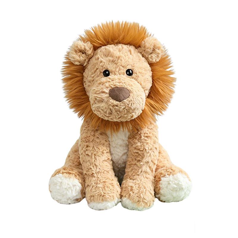 25cm Sitting Cartoon Animal Plush Toy Stuffed Lamb Pig Fox Sloth Cow Elephant Elk Soft Plushie Companion Gift
