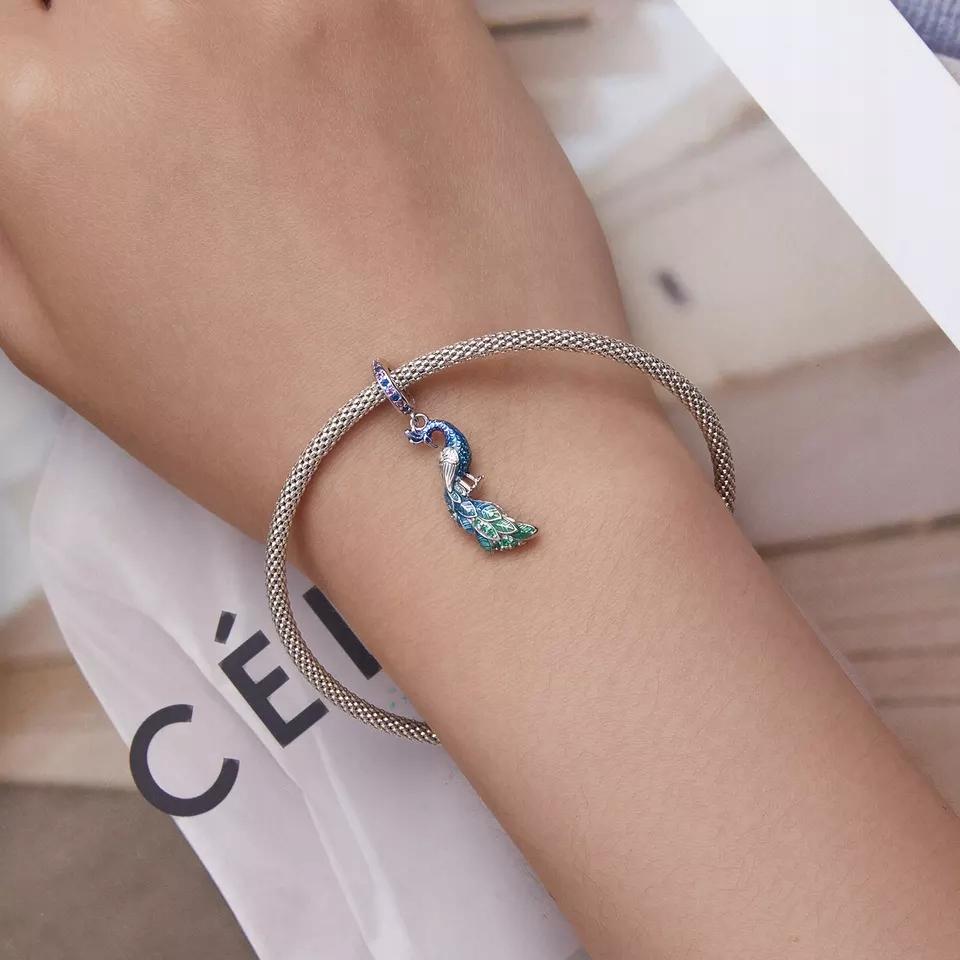 Charms Do Pandora Pendant Charm Bird Peacock