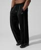 DRIX Overlock Stitch Sweat Wide Pants_Black
