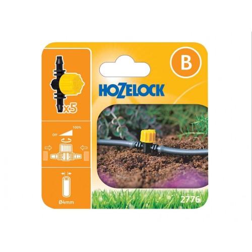 Hozelock 2776 Flow Control Valve 4mm (5 Pack) colore foresta di pioggia tropicale