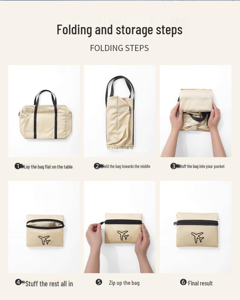 Women's Large Capacity Lightweight Carry-on Travel Bag - Foldable Organizer for Short Trips & Business Outings