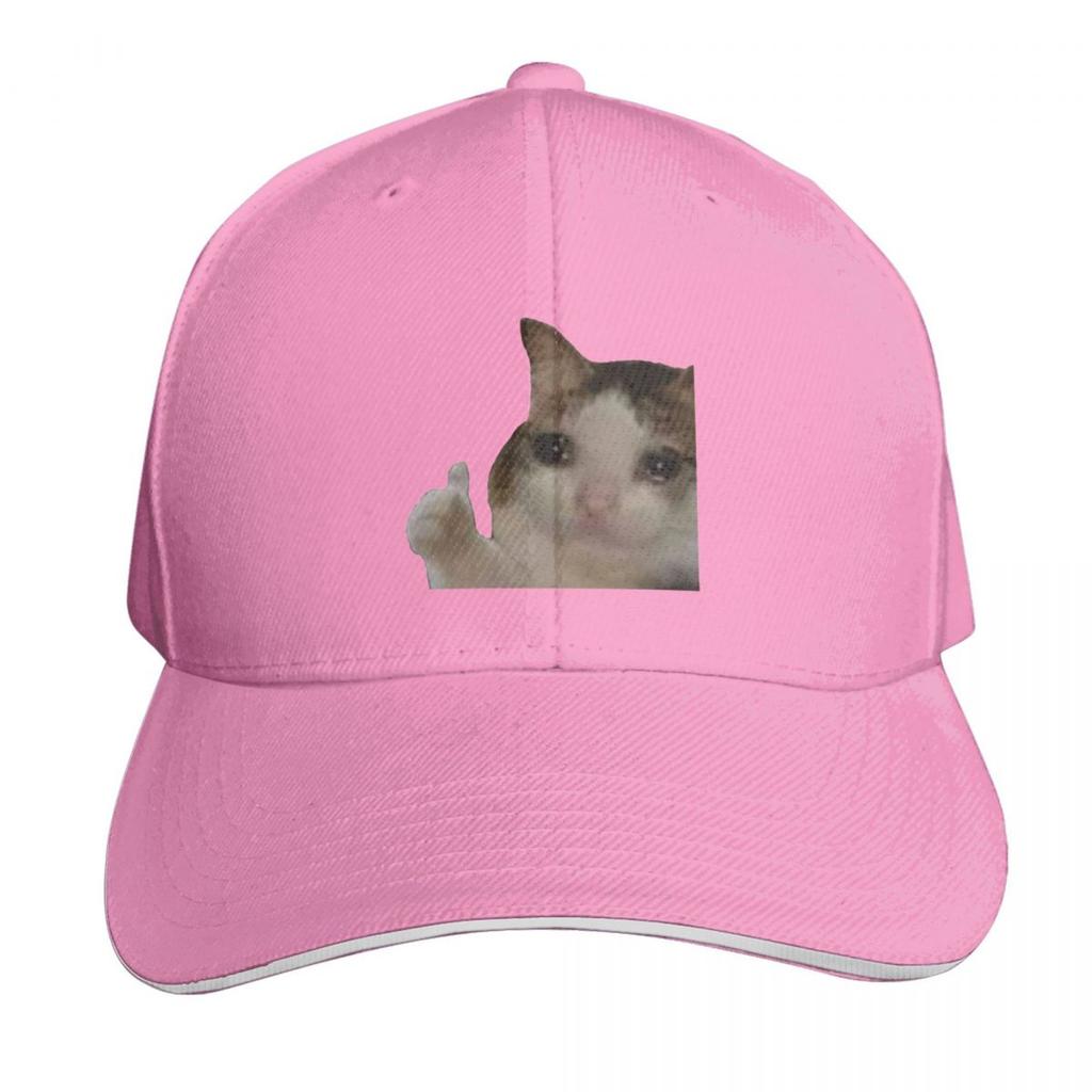 Thumbs Up Crying Cat Baseball Cap hats for Unisex Hat Beach Military Cap Unisex sun caps For Unisex Womens