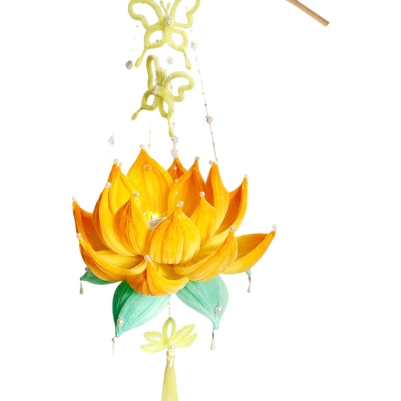 DIY Craft Set For Autumn Festival Flower Lamp Classical Design With Sticks For Home Decoration Photo Props