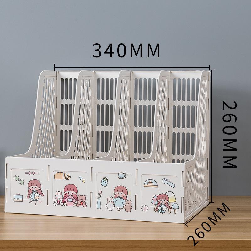 Four-Section Thickened Desktop Document Holder and Book Stand