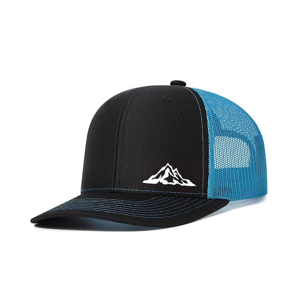 Retro Bergkette Stickerei Baseballkappe Verstellbar Hip-Hop Netzkappen Sonnenschutzmützen für Männer Frauen