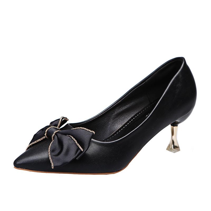 

Мода 2024 Весна Осень Новые Милые Женские Туфли На Высоком Каблуке С Заостренным Носом Туфли Мэри Джейн С Завязками На Высоком Каблуке Для Свадьбы 39 чёрный