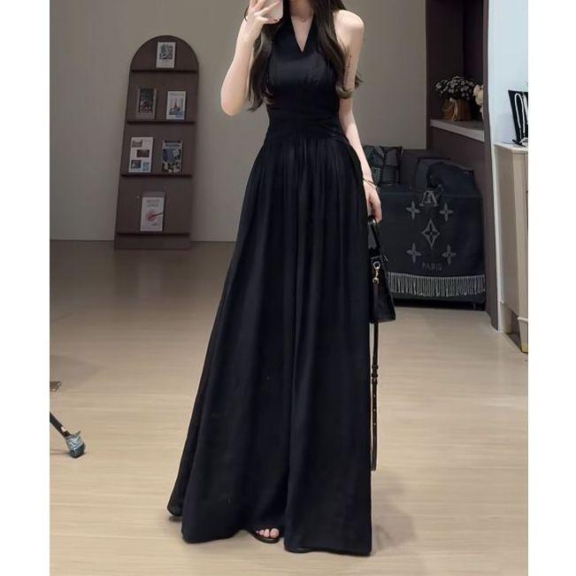 Rochie de vară elegantă, subțire, fără mâneci, stil francez 2026, cu talia marcată, design simplu