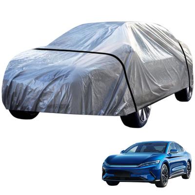 Car Full Wrapped Covers PE Material Outdoor Sunscreen Heat Sun UV Protection Dustproof Anti-UV Scratch-Resistant Car Cover
