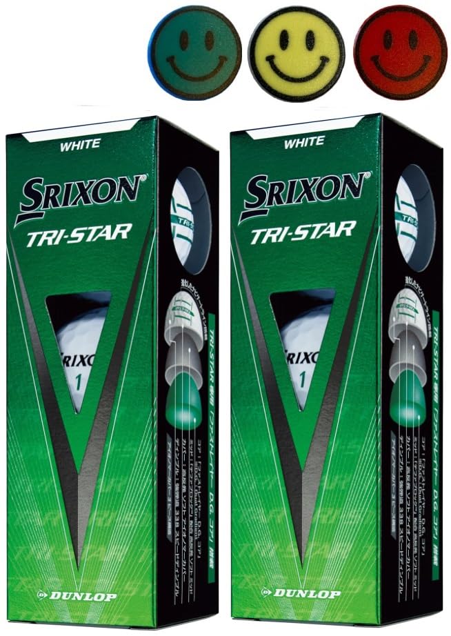 

Golf Ball TRI STAR 2024 Model 2 Sleeves with 3 Ball Marks (2 Sleeves_White)