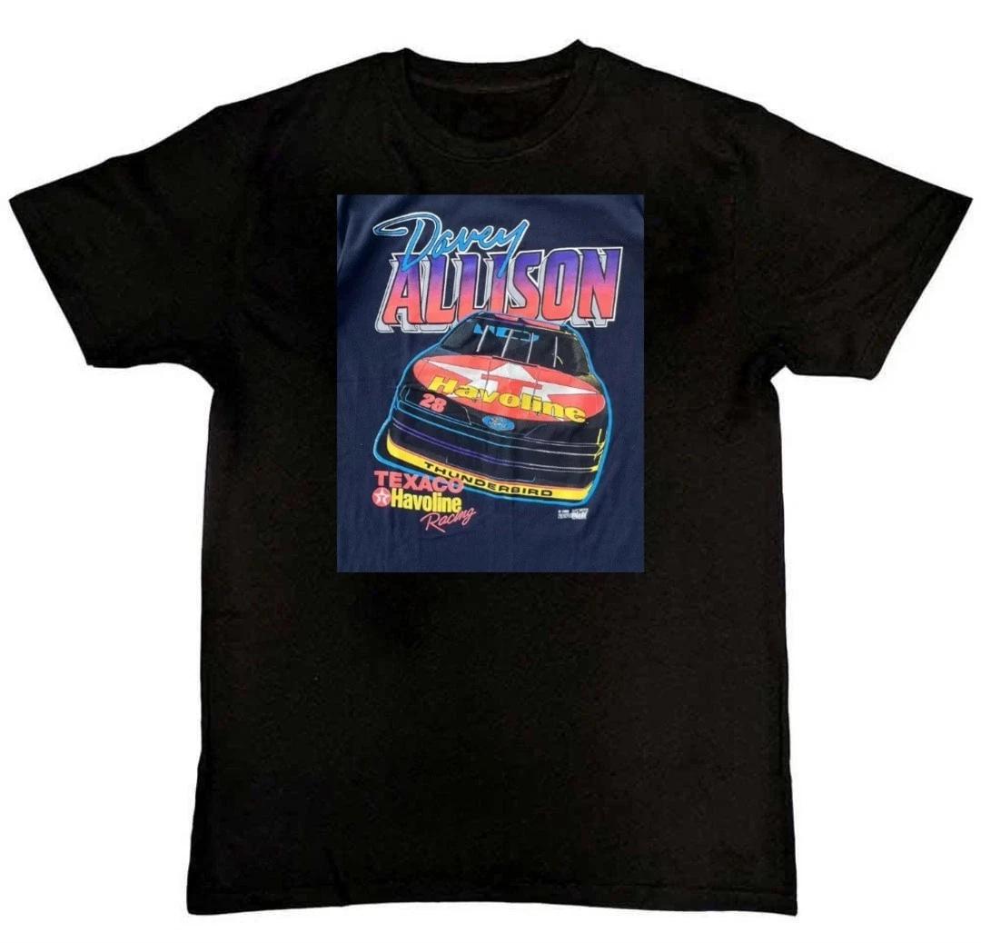 Vtg 90s Davey Allison Texaco Havoline NASC Unisex Mens T-Shirt S M L XL 2 3 4 XL XXXL