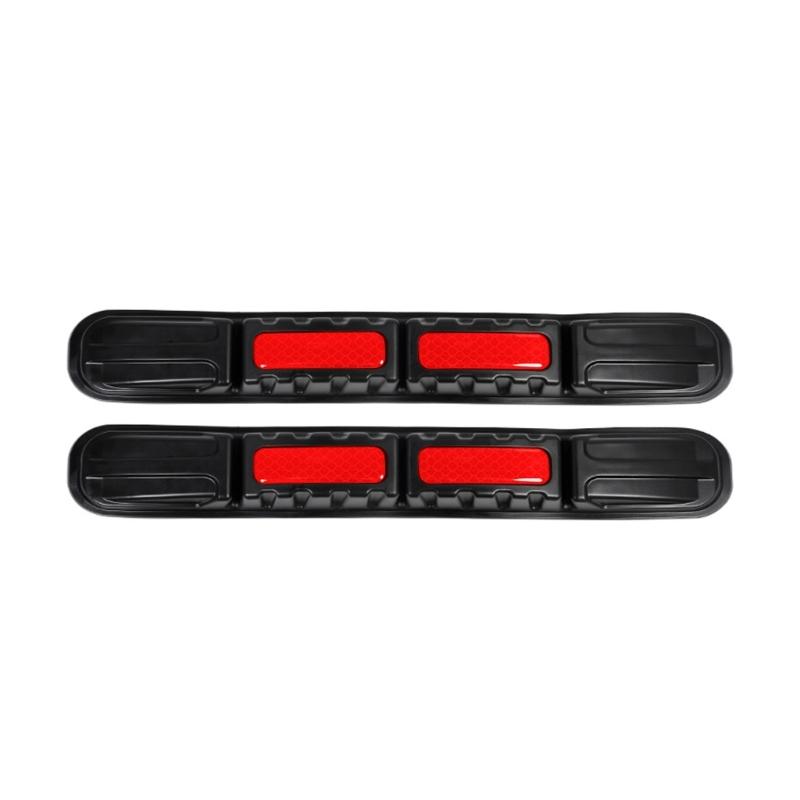 1 Pair Car Bumper Protective Strips Reflective Anti Scratch Tape Adhesive TPU Guard for Vehicle Collision Protection