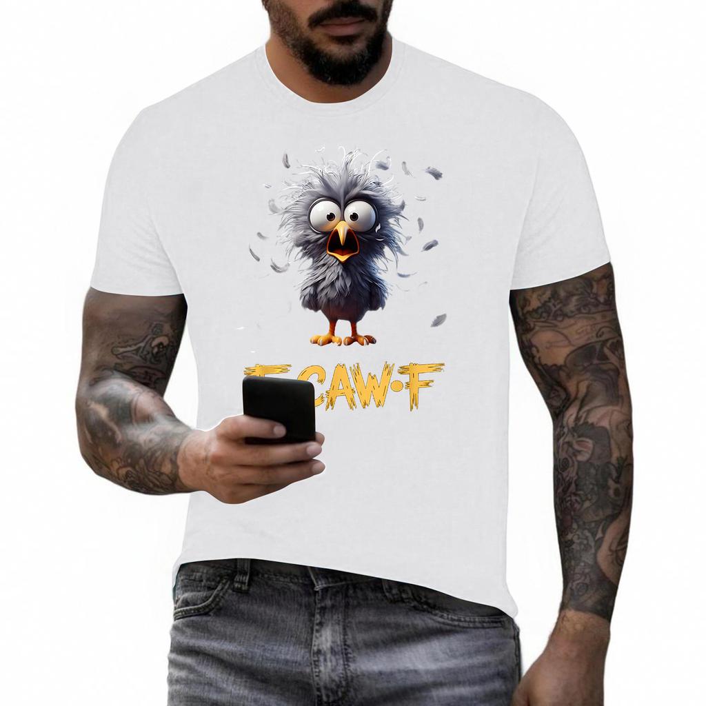 Funny F Caw F Chicken Rooster Cawing F-Caw-F Saying Pun T-Shirt