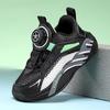 Children's little white shoes campus June 1 performance boys and girls white button sports shoes medium and older children's breathable running shoes