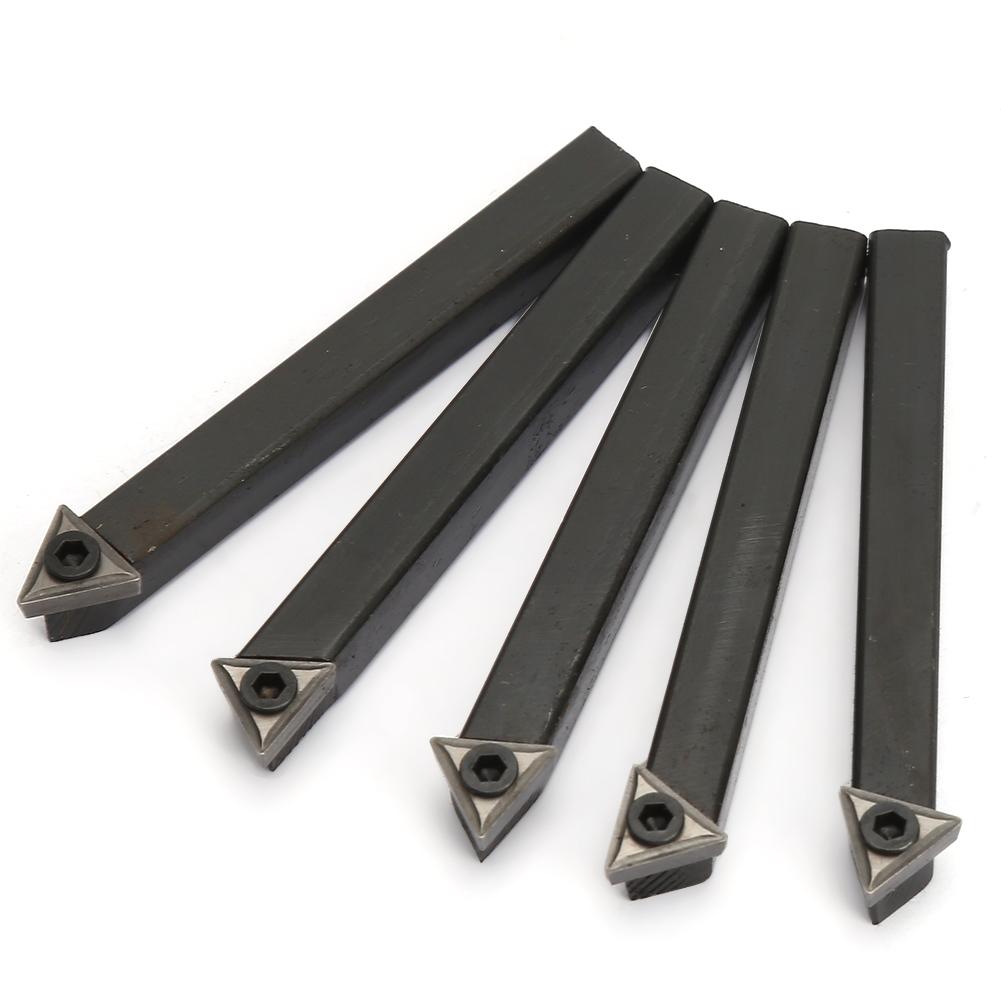 5 Stück 14 Zoll Wendeschneidplatten Hartmetall Drehmeißel für Drehbearbeitung Drehen