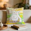 Game The Battle Cats Cushion Cover Short Plush Pillowcase for Bed Sofa Carwashable