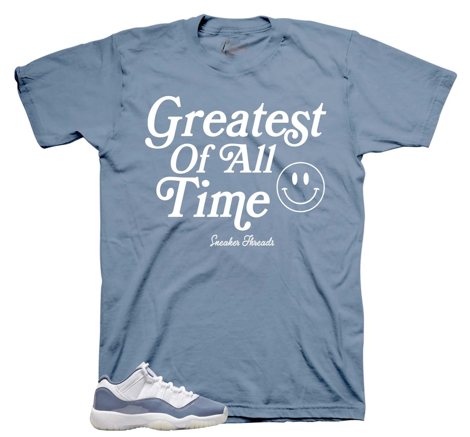 Sneaker Tees To Match Retro 11 Diffused Blue - GoaT-Shirt L