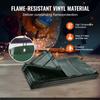 Welding Screen with Frame, 6' x 6' 3 Panel Welding Curtain Screens, Flame-Resistant Vinyl Welding Protection Screen on 12 Swivel Wheels (6 Lockable),