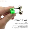 10Pcs Fishing Bite Alarms ABS Rod Bell Clamp Tip Stalk Bells for Fishing Rods Durable Clamp Rod Bell for Angling