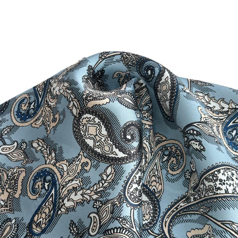 Silk scarf women's spring and autumn Korean version versatile 91 plain crepe satin square scarf mulberry silk silk scarf with shawl