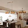 Vintage Medieval Solid Wood Chandelier: Bauhaus Style for Living Room, Retro Restaurant, or High-End Persimmon Bedroom