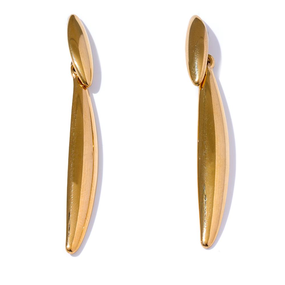 Eetit Отличительные длинные геометрические серьги-подвески из нержавеющей стали — фото 9