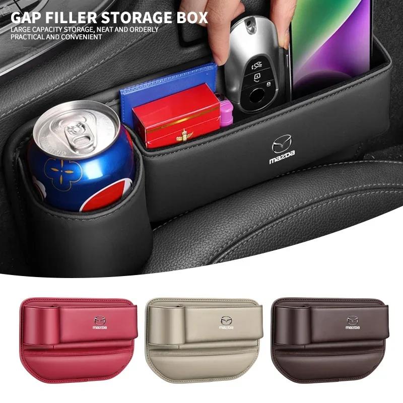 Remplisseur d'espace pour siège de voiture Boîte de rangement Porte-gobelet Accessoire Pour Mazda 3 6 2 5 Axela Atenza Demio CX3 CX5 CX7 CX30 MX3 MX5 Speed MPE MS