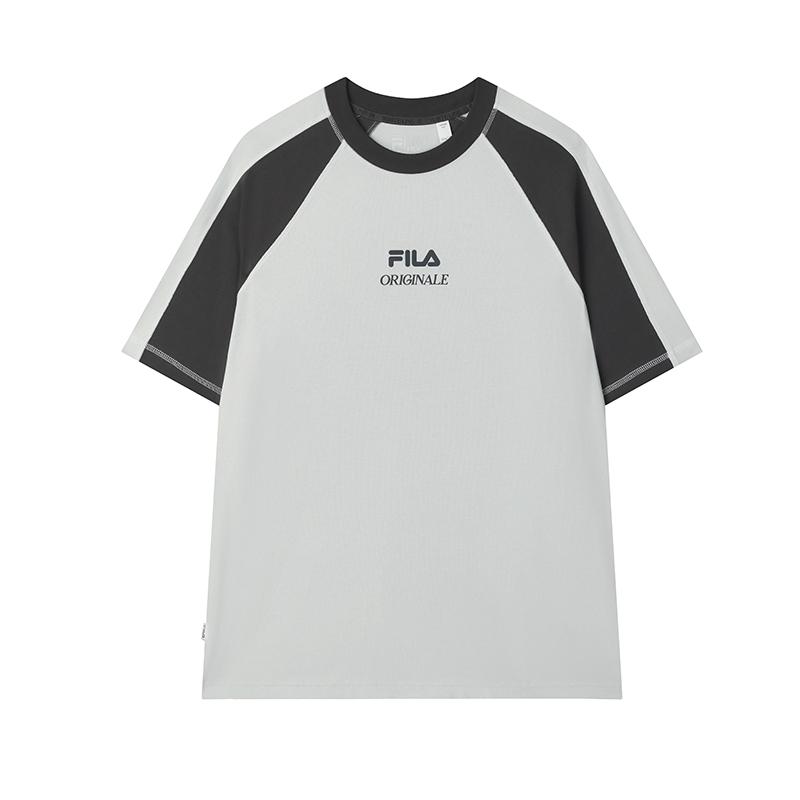 

FILA Original Fashion Versatile Casual Simple Comfortable Raglan Knit Short Sleeve T-Shirt Men Tops Vintage-Gray F11M529110F-GY L