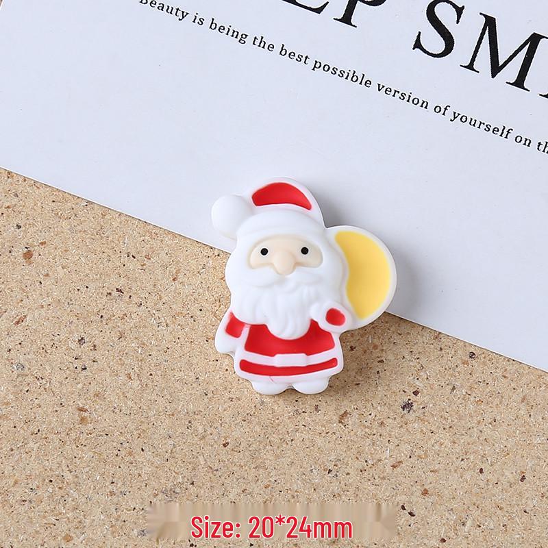 Popular Cartoon Santa & Reindeer DIY Resin Ornaments: Car Decor, Hair Clip, Phone Case Accessories
